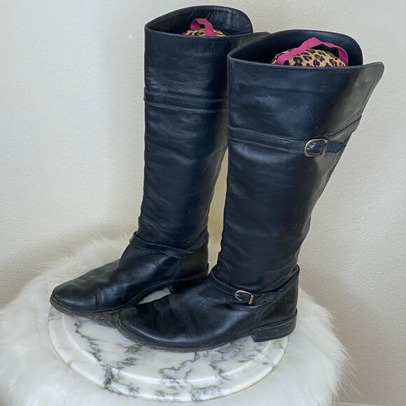 Frye Shirley Riding Boot Black Size 7 - Picture 3 of 12